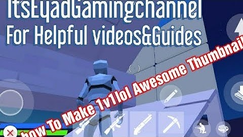 How To Make 1v1lol Awesome Thumbnail