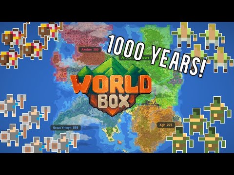 4 Massive Kingdoms Battle On A Gigantic Fantasy World For 1000 Years!  - WorldBox