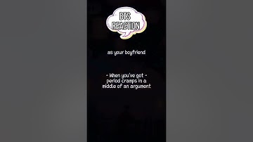 BTS reaction as your abusive husband when you got a period cramps in middle of an argument #bts