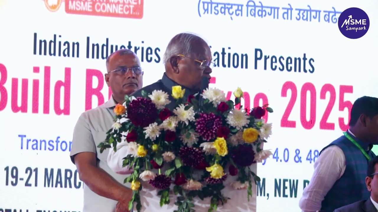 Jitan Ram Manjhi Unveils MSME Growth Plans at Build Bharat Expo 2025
