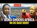 breaking,BOKO FIRES BACK at MALEMA LIVE! “NO US BASE IN BOTSWANA!