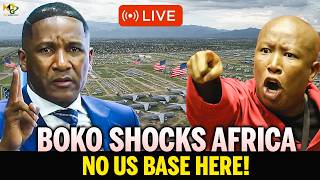 breaking,BOKO FIRES BACK at MALEMA LIVE! “NO US BASE IN BOTSWANA!