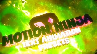 Motion Ninja Text Animation Presets Requested