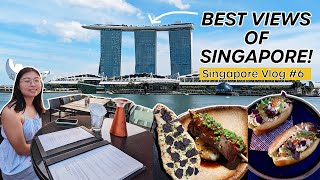 Eating on TOP of Singapore's Marina Bay Sands | Cé La Vi Rooftop Bar