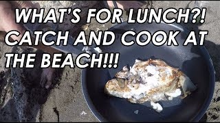 Stripers, Sharks, Catch and Cook Surf Perch, OH MY! - Beautiful day fishing in Daly City
