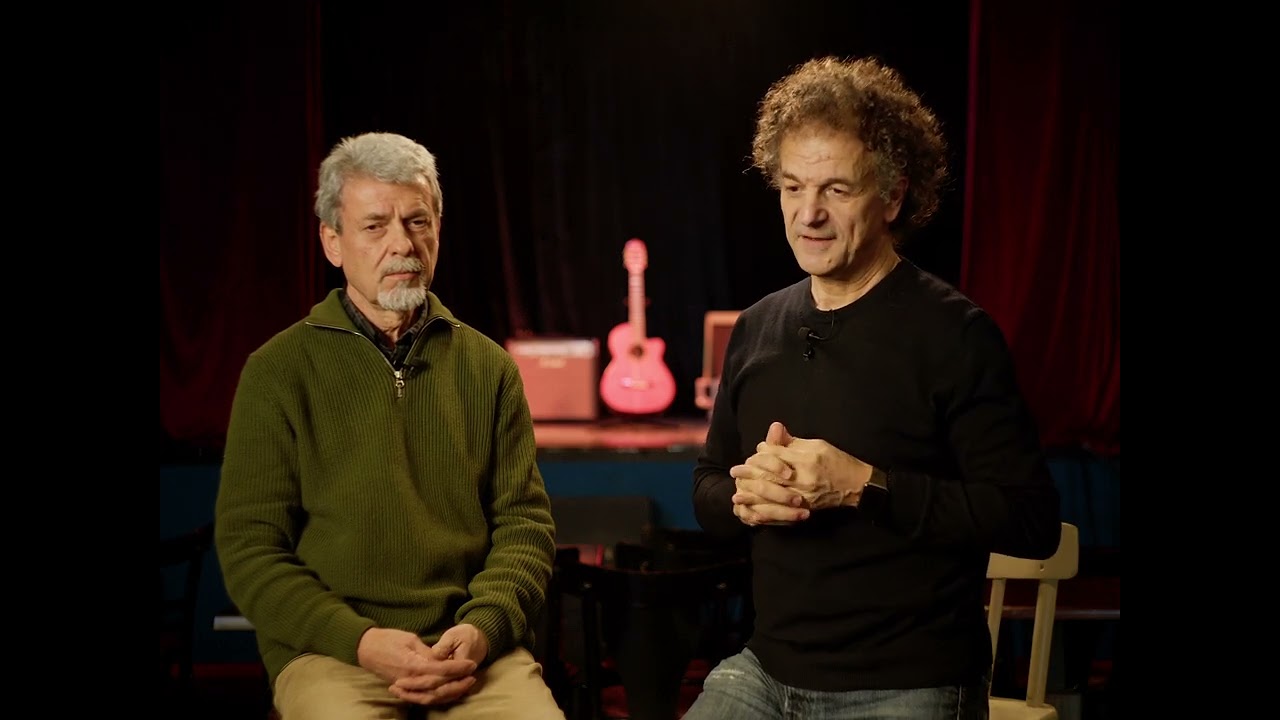 Ο Ανδρέας Καρακότας και ο Κώστας Ματσίγκος στη Μικρή Σκηνή για τα 100 χρόνια τού χώρου.