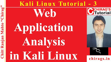Kali Linux Tutorial 3 - Web Application Analysis in Kali Linux