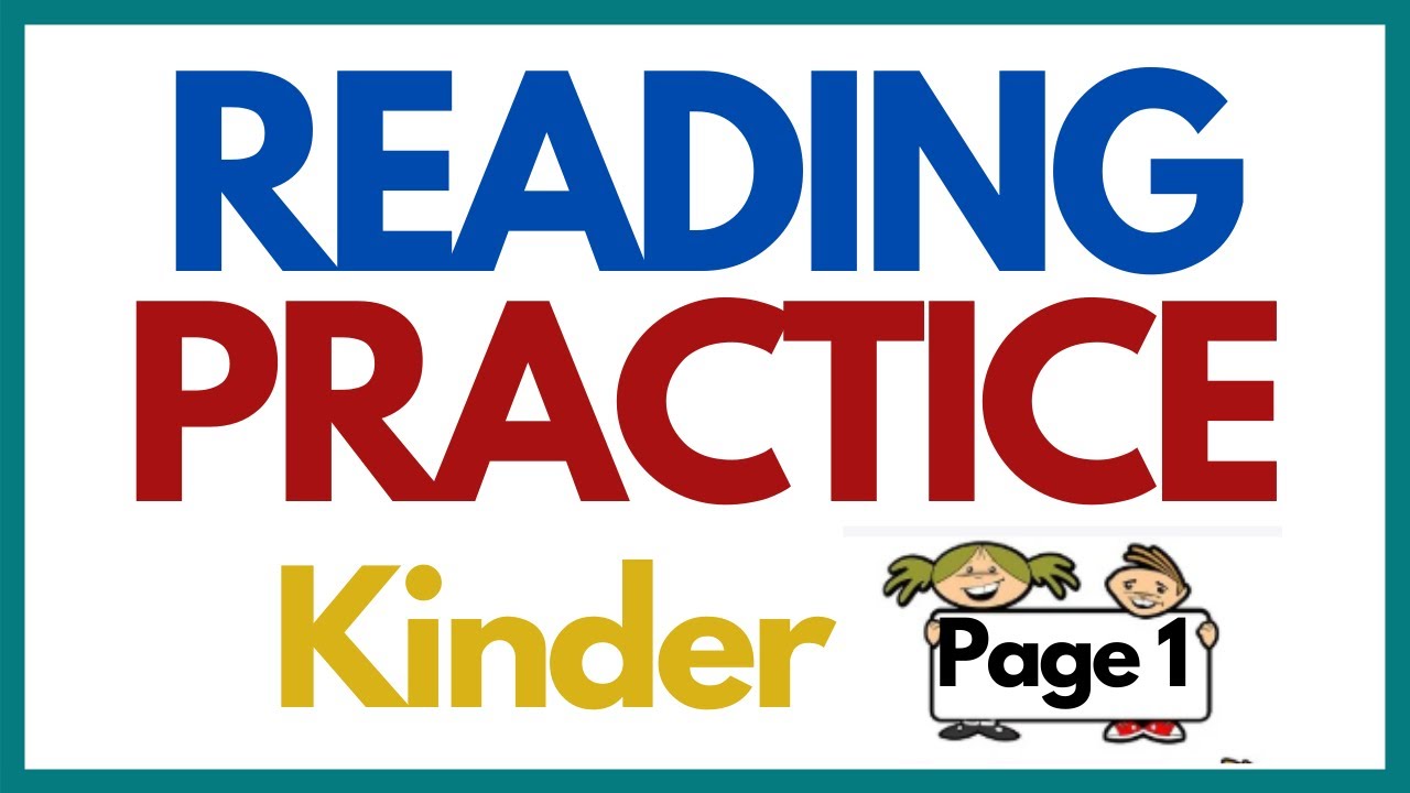 practice reading sentences for kindergarten youtube