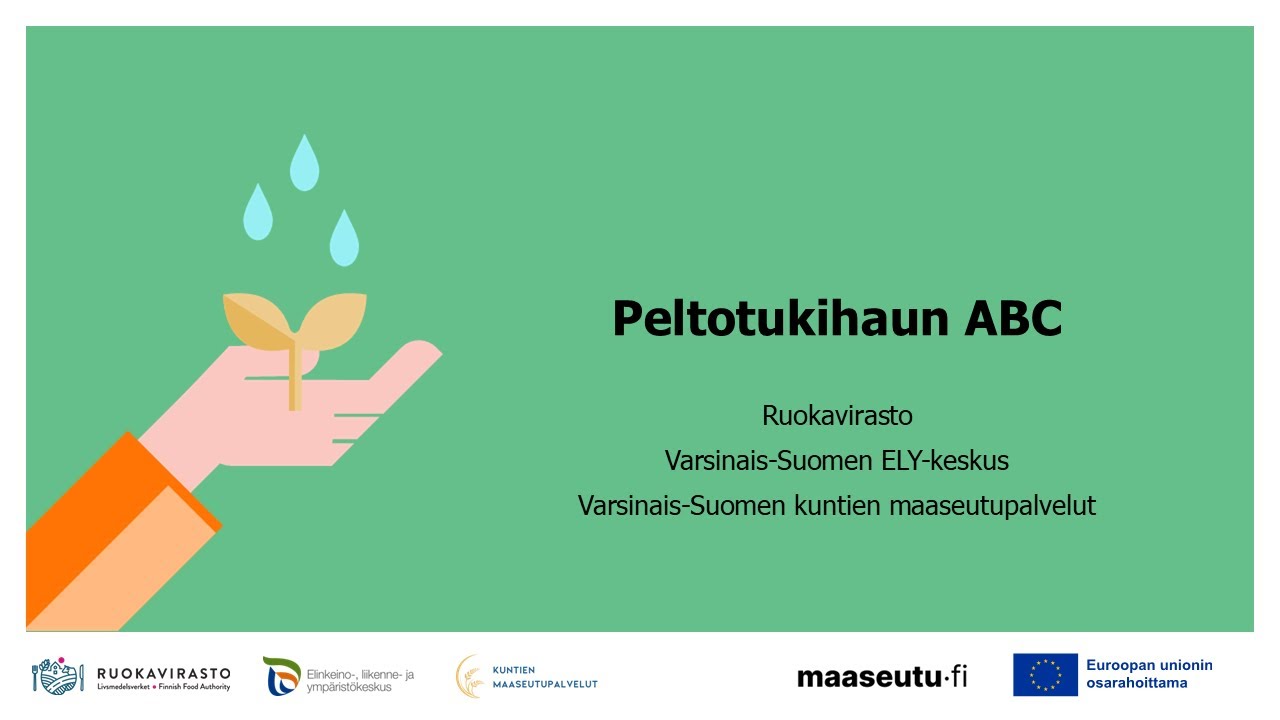 Peltotukihaun ABC -kurssi