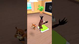 99 nights deer vs Mort #roblox #99nightintheforest #mort #madagascar #robloxedit #gamer