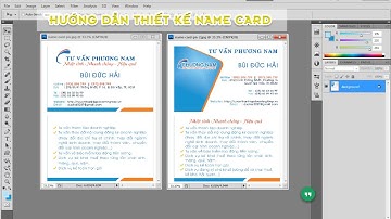 Cách thiết kế Name card | Business card design | photoshop tutorial