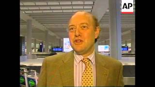 HONG KONG: 1ST COMMERCIAL FLIGHT LANDS AT CHEK LAP KOK AIRPORT