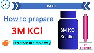 How To Prepare 3M Kcl Solution Kcl Solution Preparation For Storing Ph Electrode