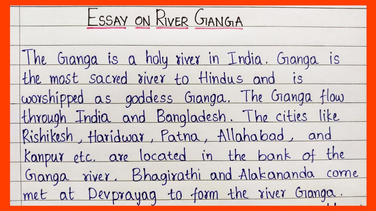 long essay on ganga