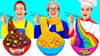 Reto De Cocina Yo vs Abuela | Impresionantes Trucos de Cocina de BaRaFun Challenge