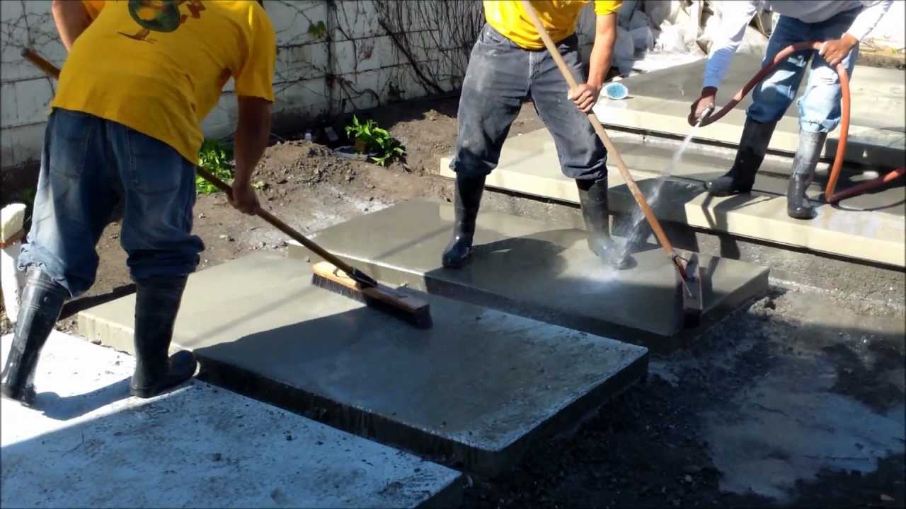 Sunset Concrete Retardant with Sand Finish Uniform Coloration YouTube