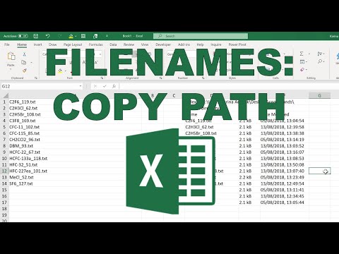 Video: Hur kopierar jag alla filnamn i en mapp till Anteckningar?