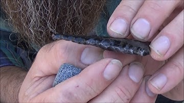 flintknapping a slab part 2