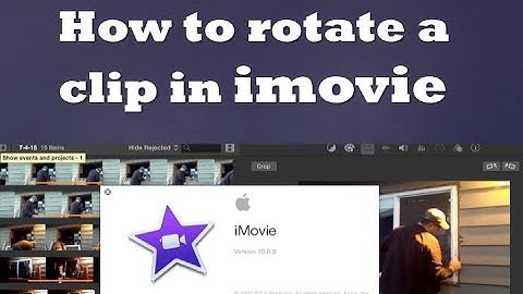 How to rotate a clip in imovie 10.0.9