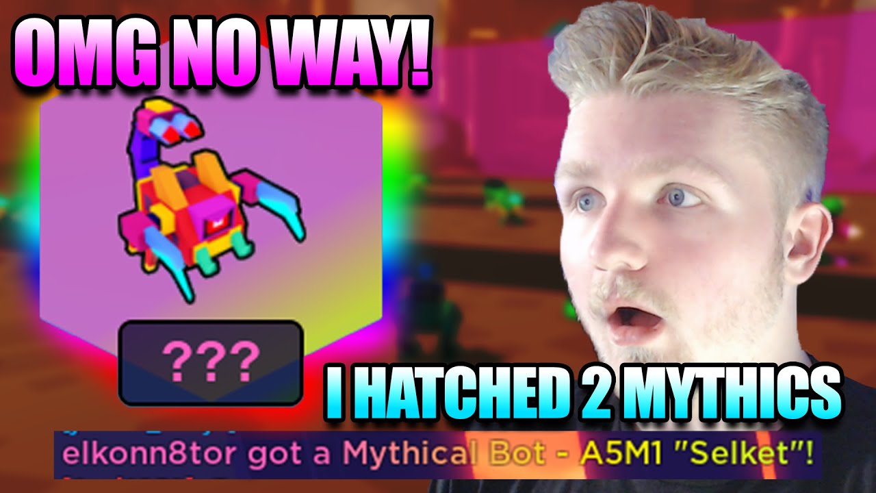 I HATCHED 2 OF THE NEW MYTHICAL SELKET in Bot Clash (Roblox)