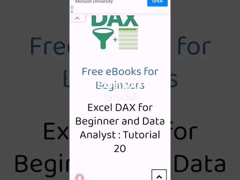 Excel DAX Tutorial 20 for freelancer at setscholars.net