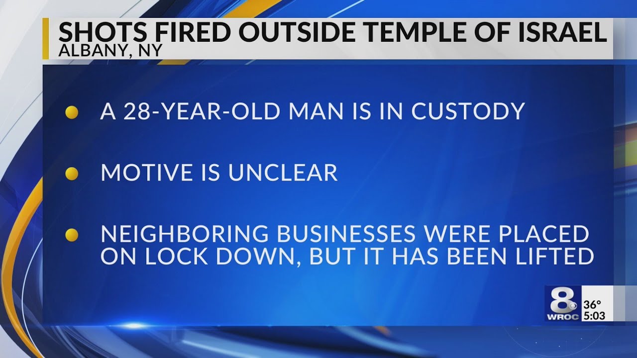 APD investigating shots fired near Temple Israel of Albany - YouTube