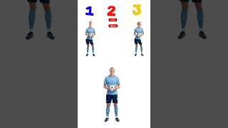 Haaland Transformation Challenge: Which Body is Best A, B, or C ⚽#shorts