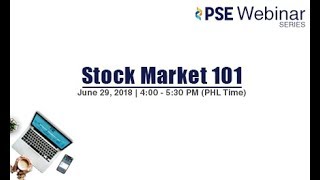 PSE's Free Webinar (Stock Market 101) on June 29, 2018 screenshot 5