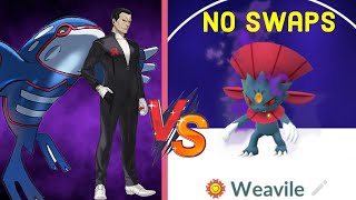 100% Shadow Weavile vs Shadow Kyogre!