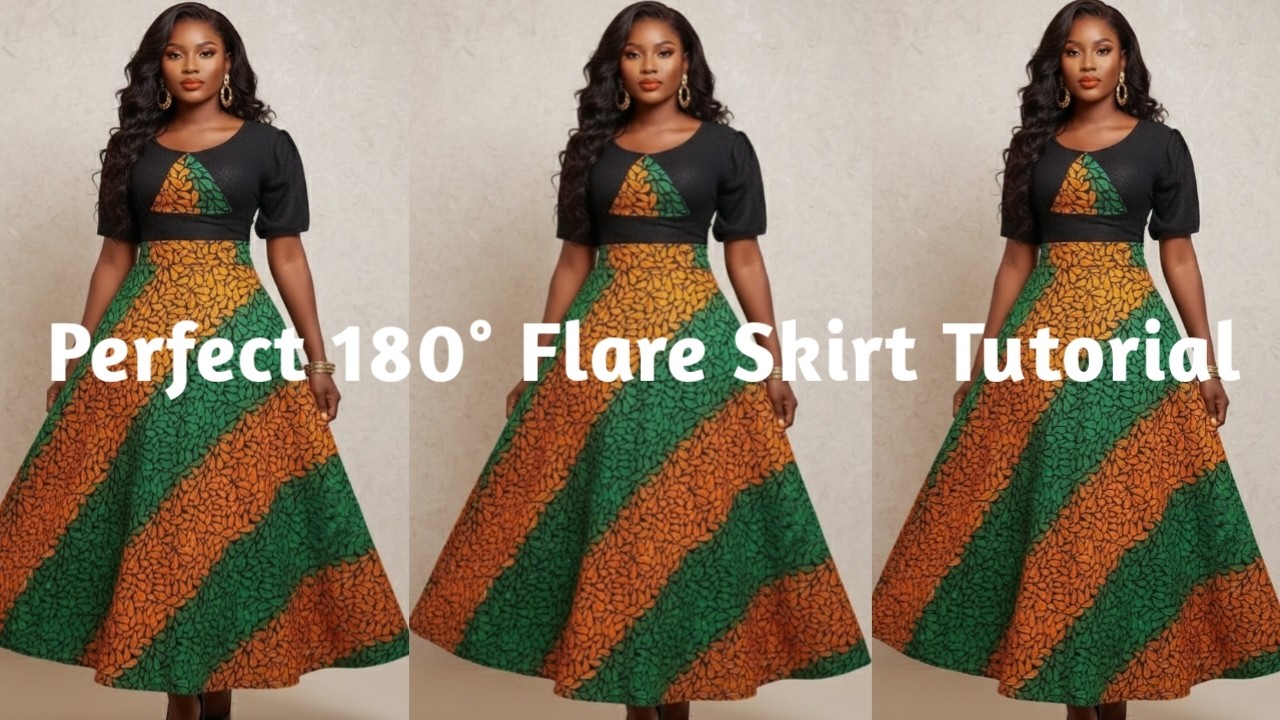 How to Make a 180° Flare Skirt Step by Step