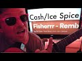 Fisherrr - Remix - Cash Cobain, Ice Spice Guitar Lesson (beginner)