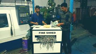 Fine shred industrial paper shredder