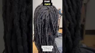 Locks Style Resserage Et Coiffure De Dreadslocks Cheveux Naturels