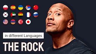 The Rock in different languages meme