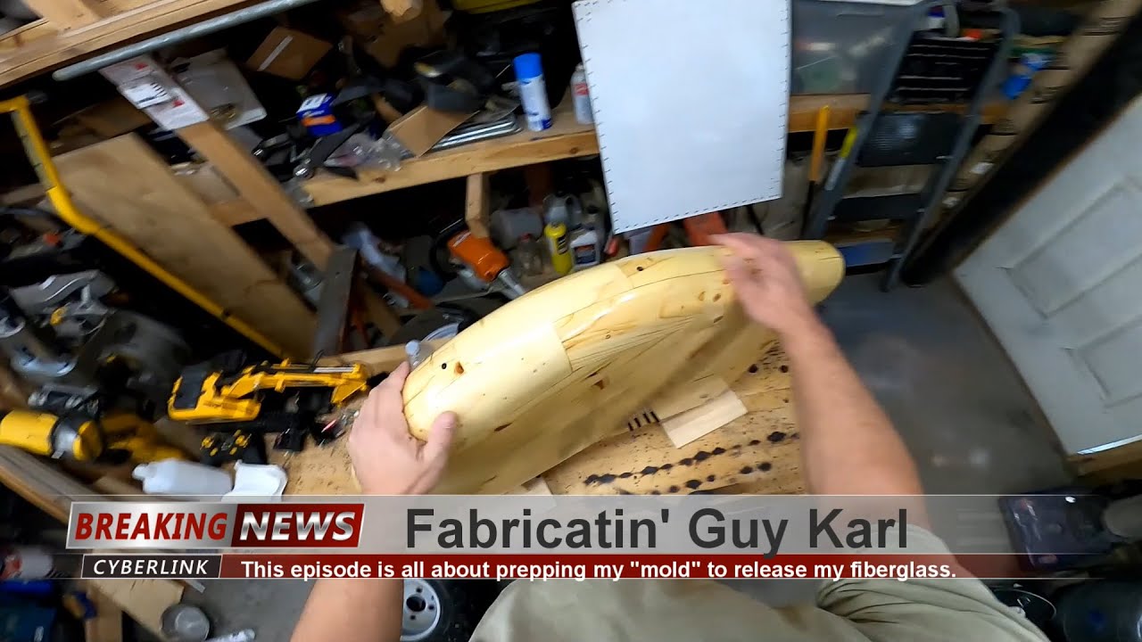 How to Make a Fiberglass Bike Fender Part 7 Mold Prep YouTube
