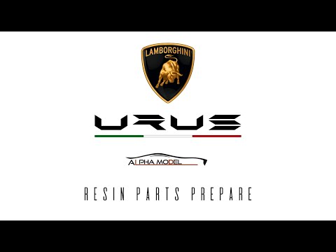 Alpha Model 1/24 Lamborghini Urus // Resin parts prepare