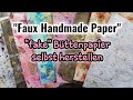 Faux Handmade Paper | Super coole Büttenpapier Technik | Tutorial | DIY| Deutsch