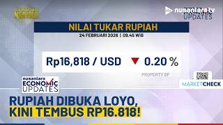 Rupiah Dibuka Melemah ke Level Rp16.818 per Dolar AS di Tengah Gejolak Global | NEU