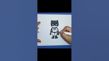 How to draw Batman/step by step video lesson