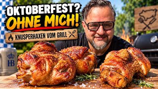 KNUSPERHAXEN ZU HAUSE GRILLEN --- Klaus grillt