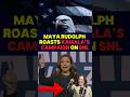 Maya Rudolph Roasts Kamala’s Campaign on SNL! 😂🔥 #funny #kamala #shorts