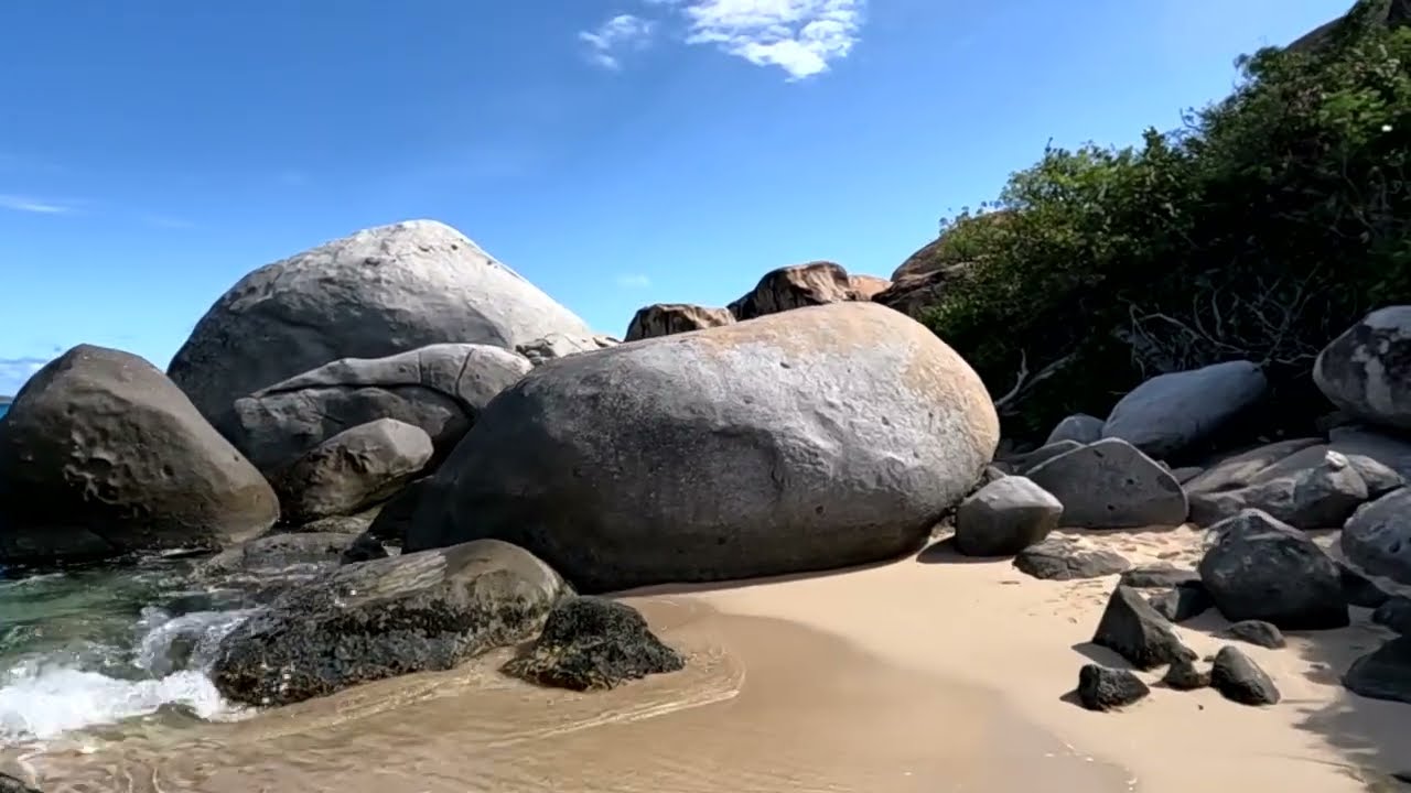 Explore caves on beaches:  Devil's Bay to The Baths, Virgin Gorda BVI
