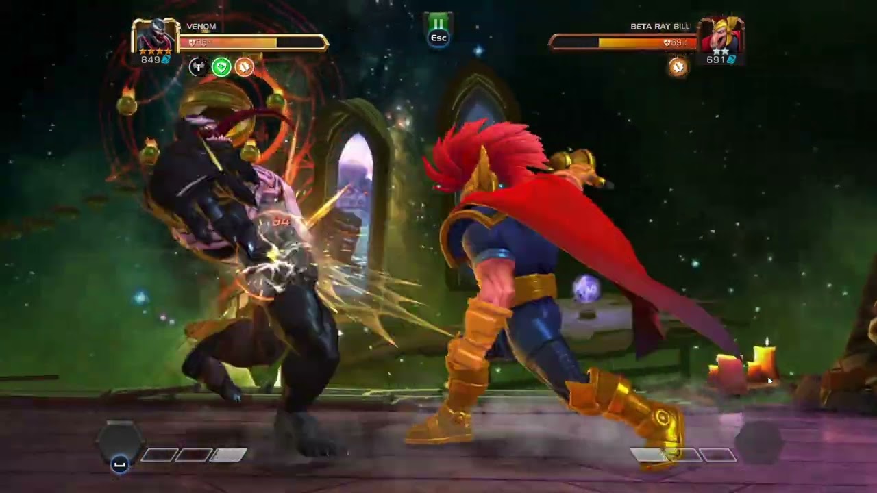Venom Fight Gameplay Video Marvel Contest of Champions 
