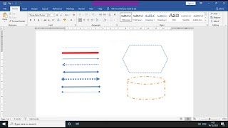 Creating Dotted Lines or Arrows in Microsoft office word