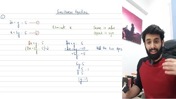 O Level/IGCSE Math - Simultaneous Equations (Elimination)