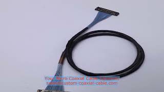 40 awg micro coax cable 40 AWG lightweight kel micro coaxial cable 60 pin micro coaxial cable 50 ohm