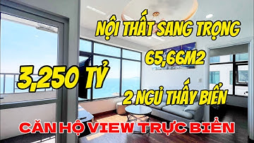 Căn hộ 2 Ngủ View Trực diện biển nội thất mới tinh rộng 65,66m2 cạnh ngay bãi tắm biển Nha Trang.