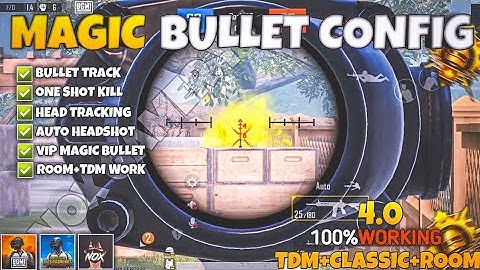 BGMI 4.1🔥MAGIC BULLET TRACKING AUTOHEADSHOT CONFIG FILE | HIGH DAMAGE AIMBOT CONFIG BGMI 4.1
