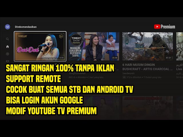 aplikasi youtube tv tanpa iklan, buat hg680 b860h dan android tv support remote class=