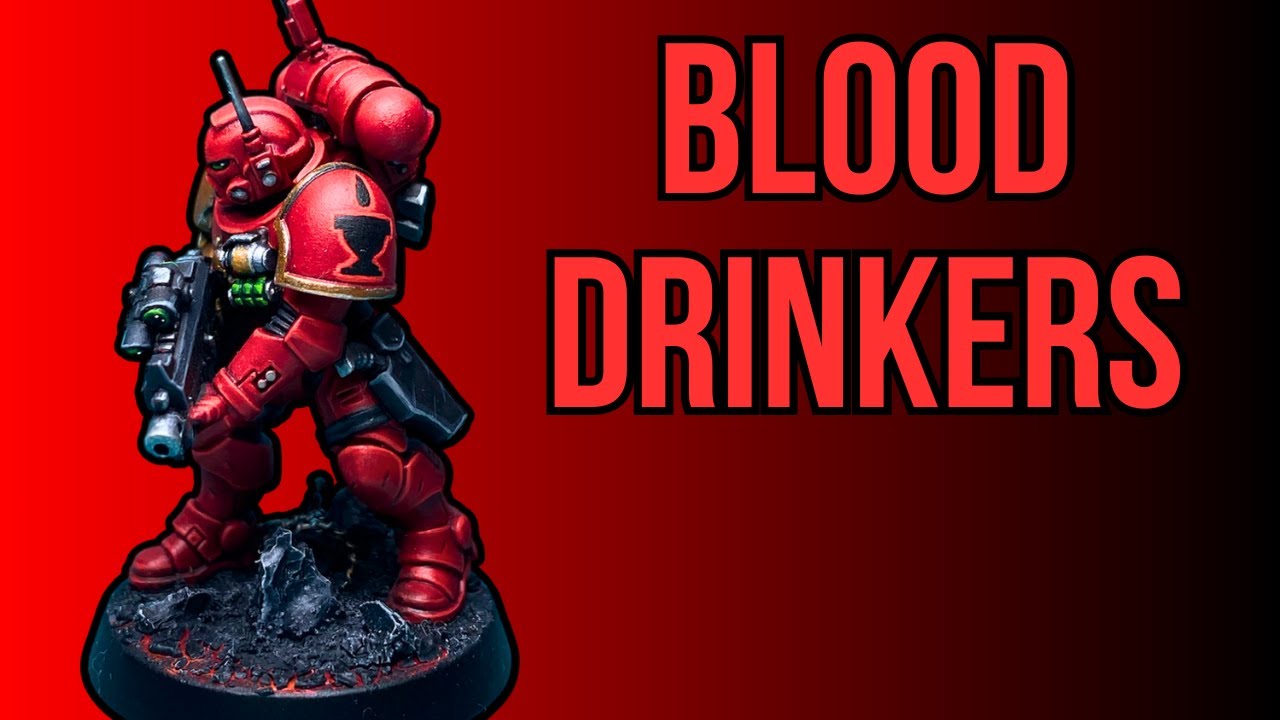 How to Paint BLOOD DRINKERS SPACE MARINES my way (FREEHAND)